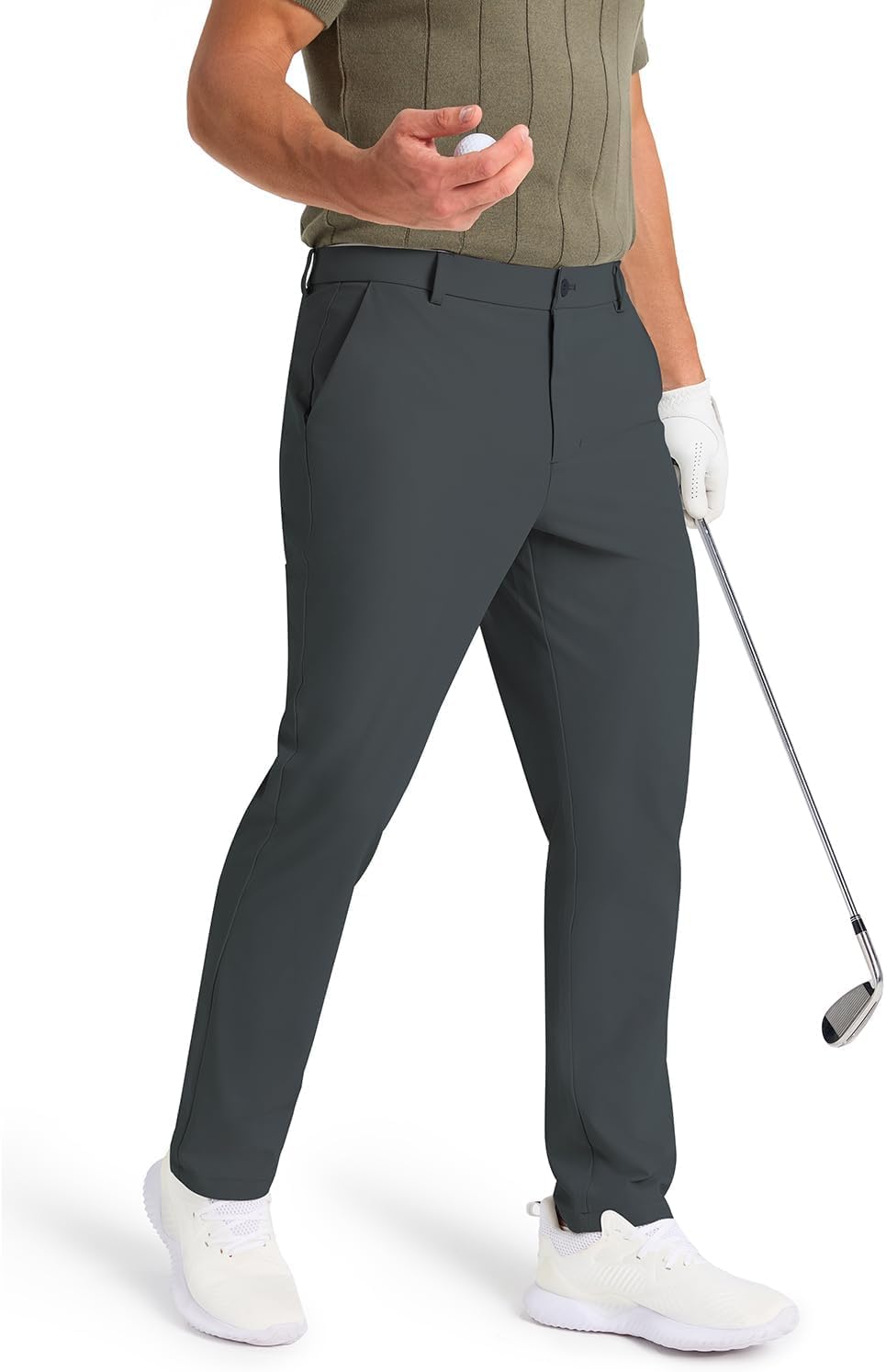 Thumbnail 6 de SNOWTEN Mens Classic Fit Golf Pants Stretch Dress Pants with Pockets (30''/32''/34'')