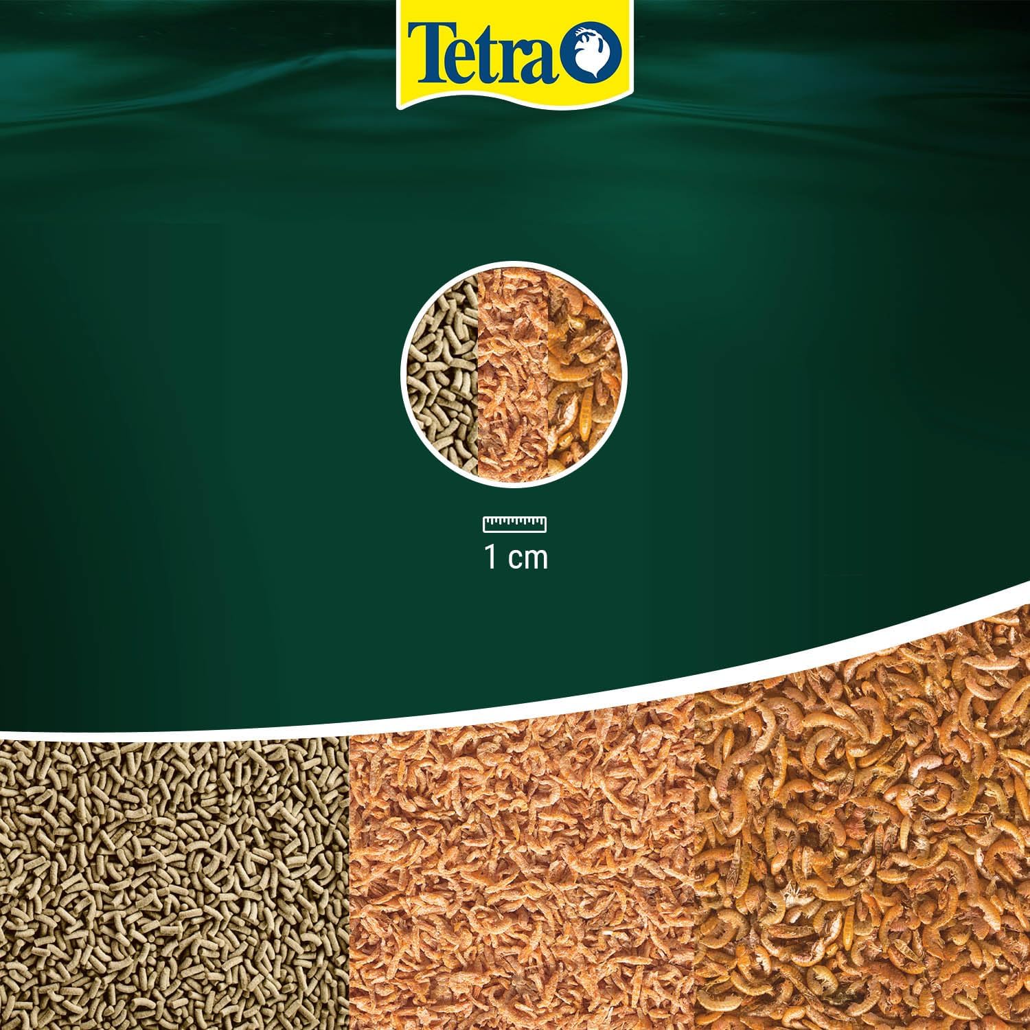 Detalle de Tetra ReptoMin Menu Schildkröten-Futter 3in1 – abwechslungsreiches Futter für Wasserschildkröten, 250 ml Dose