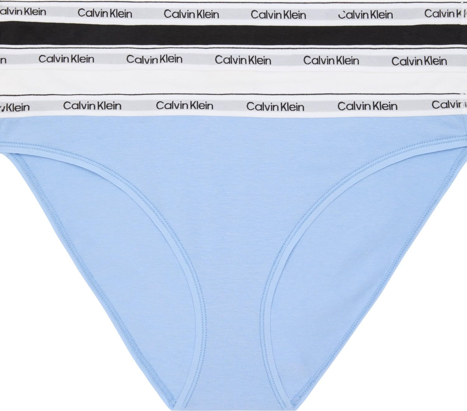 Detalle de Lot de 3 slips Calvin Klein Femme en coton stretch (bikini)