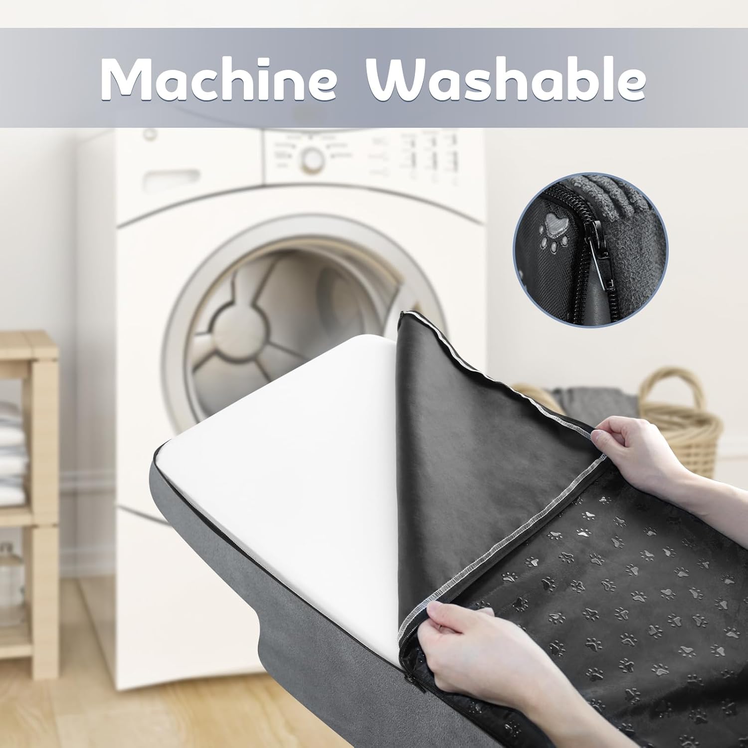 Thumbnail 4 de Dog Stairs 3-step grey foam ramp for small pets