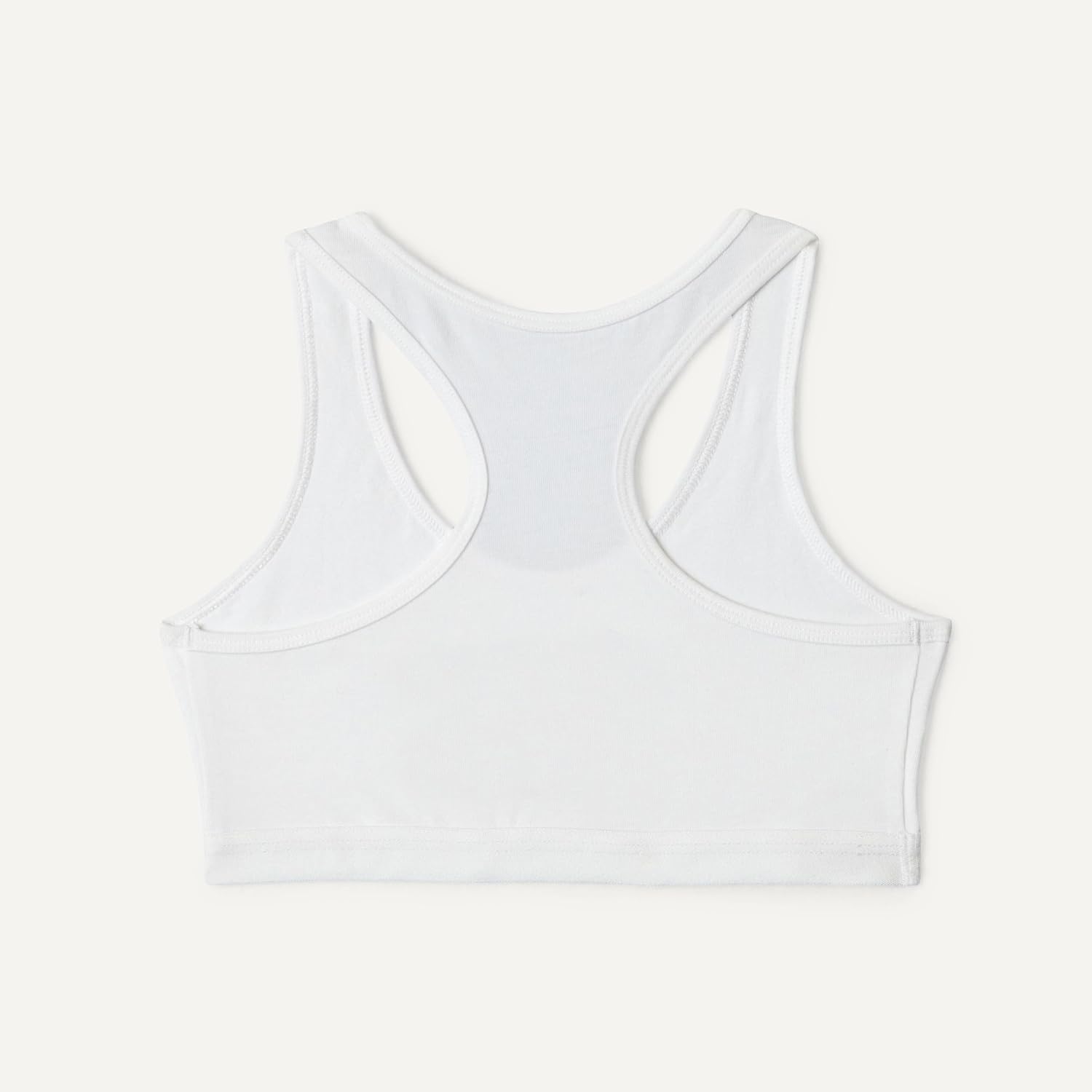 Detalle de Amazon Essentials Mädchen Bustier, Crop-Top-Bralette aus Baumwoll-Jersey (2er Pack) – Ungepolstert, ringerrücken
