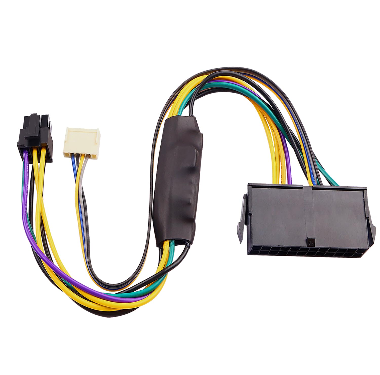 Detalle de ELFJMZP ATX 24-Pin to ATX 6-Pin + HP 2.54mm 6P-4P Power Adapter Cable for HP Z220/Z230, EliteDesk 800 G1 & ProDesk 600 G1