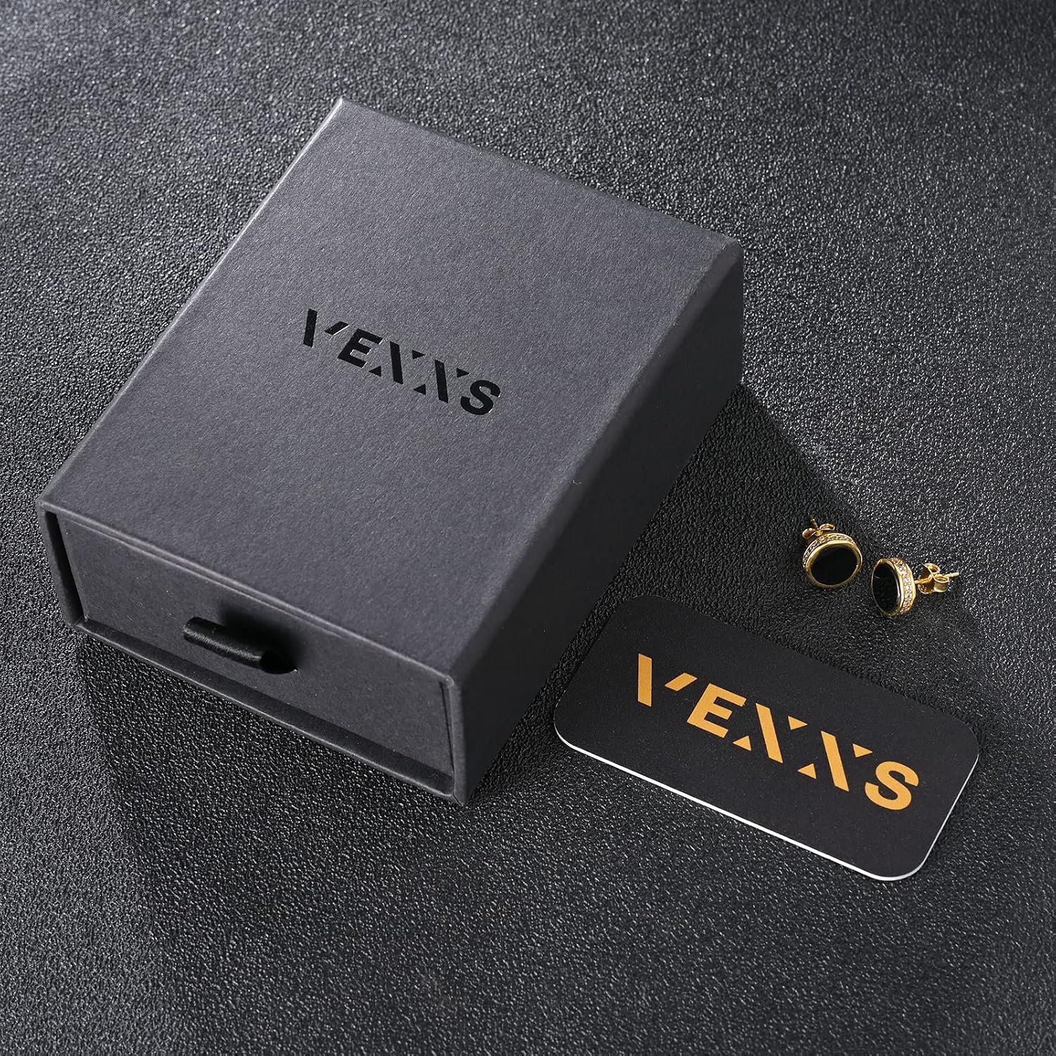 Thumbnail 5 de VEXXS Ohrringe Herren Silber 925 – 14K Gold/Weißgoldbeschichtung, 5A Zirkonia, hypoallergen