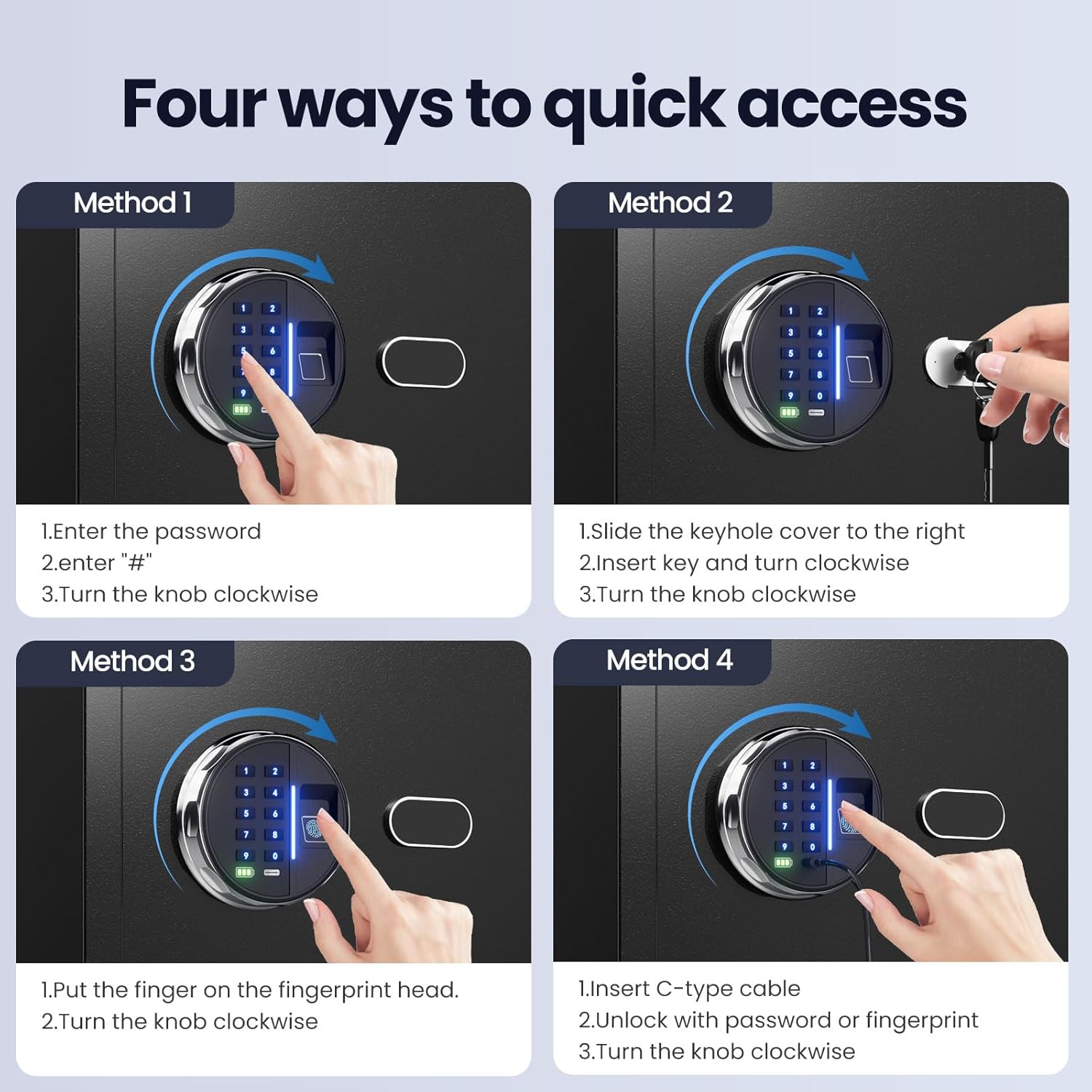 Thumbnail 3 de Grimtron Boîte de verrouillage biométrique GrIMTRON