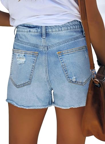 Thumbnail 2 de KISSMODA Women’s Cut Off Denim Shorts – High Waist, Ripped, Pockets