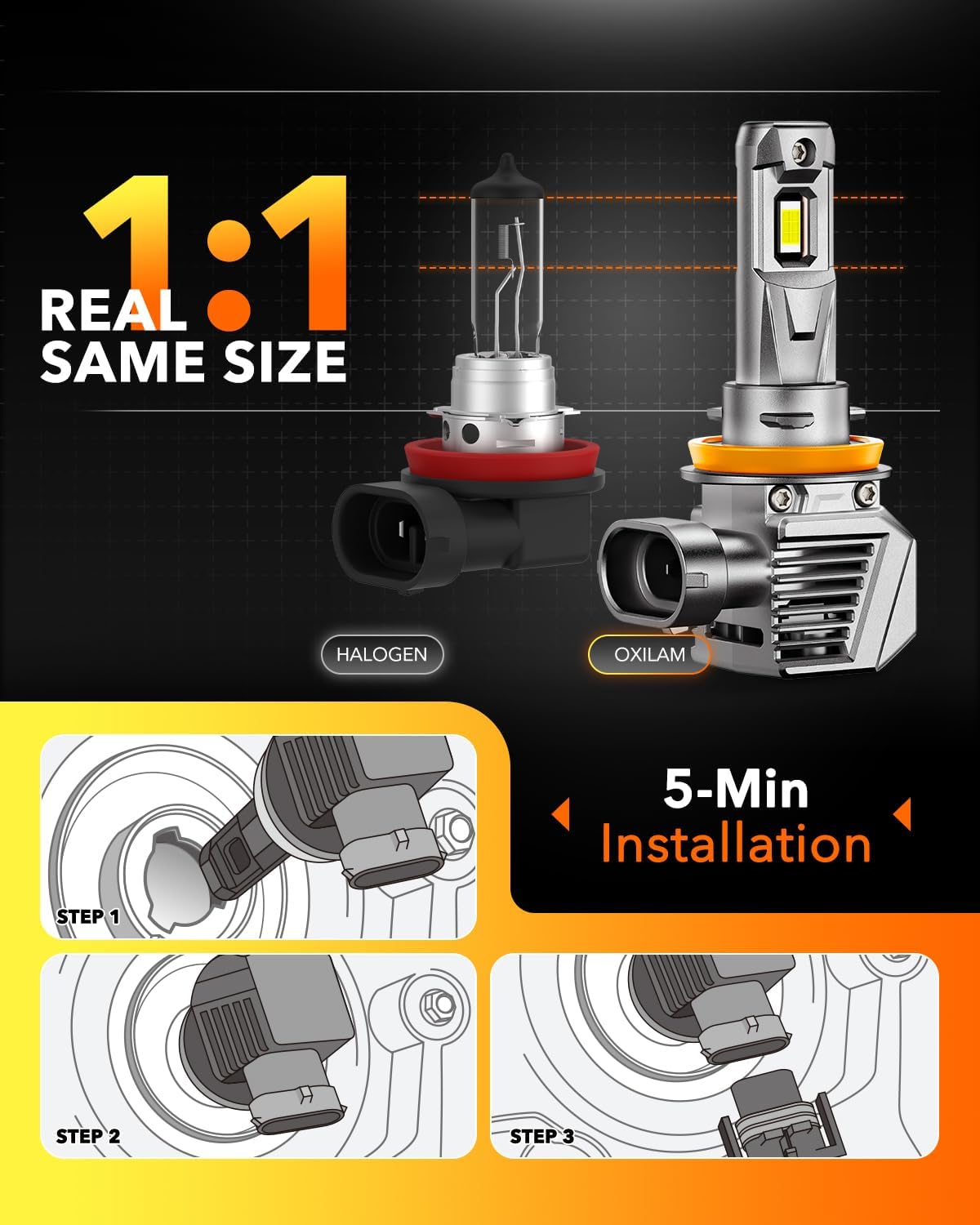 Detalle 1 de OXILAM M5S LED Bulbs 96000LM