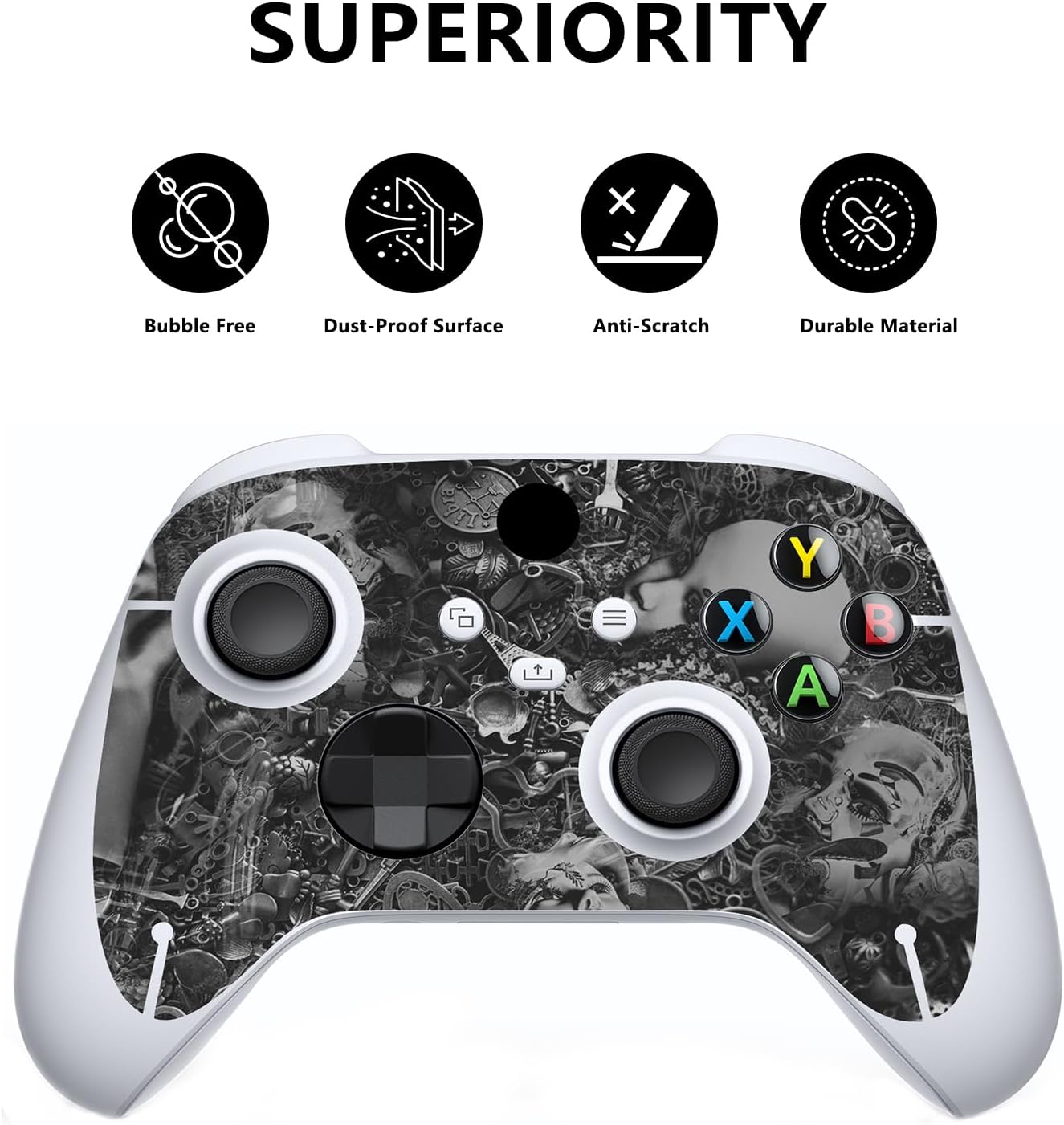 Detalle 2 de playvital Xbox Series S skin — Cyborg Wreck