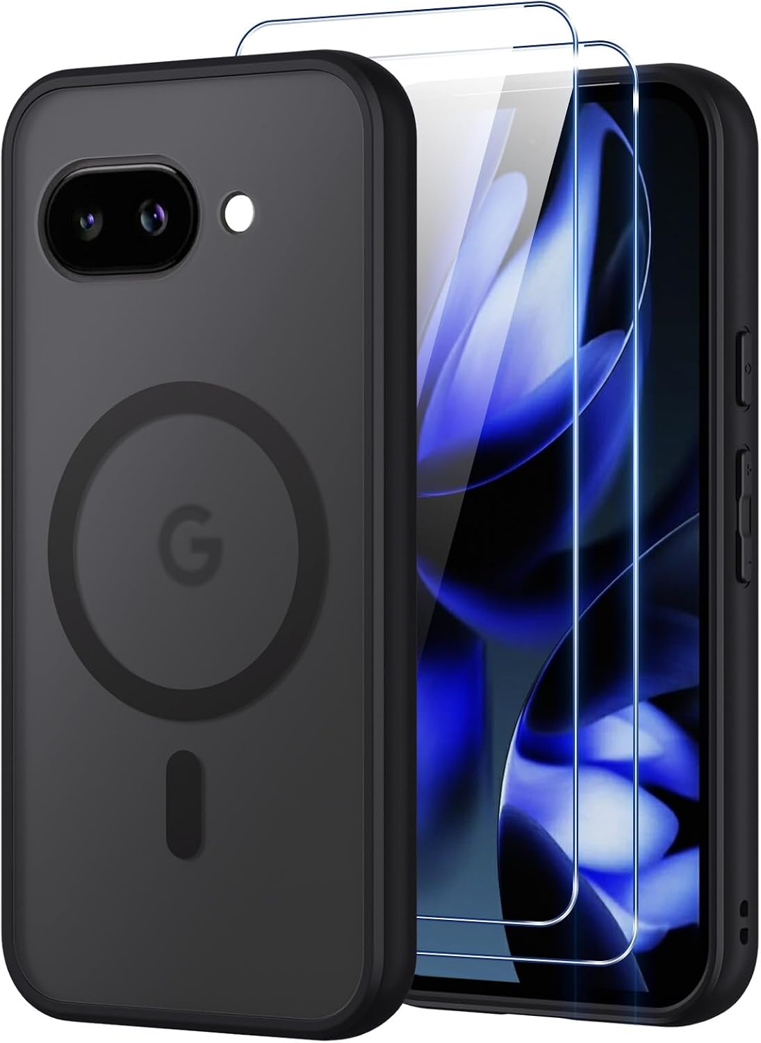 Detalle de Oelrstfe Pixel 9A 5G coque 2 verres trempés