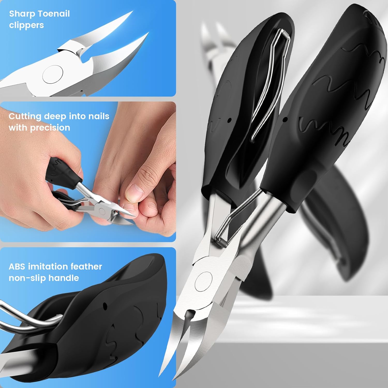 Thumbnail 4 de Präzision Nagelschere für Fuß- und Fingernägel – Profi Nagelknipser aus Edelstahl mit weichem Griff