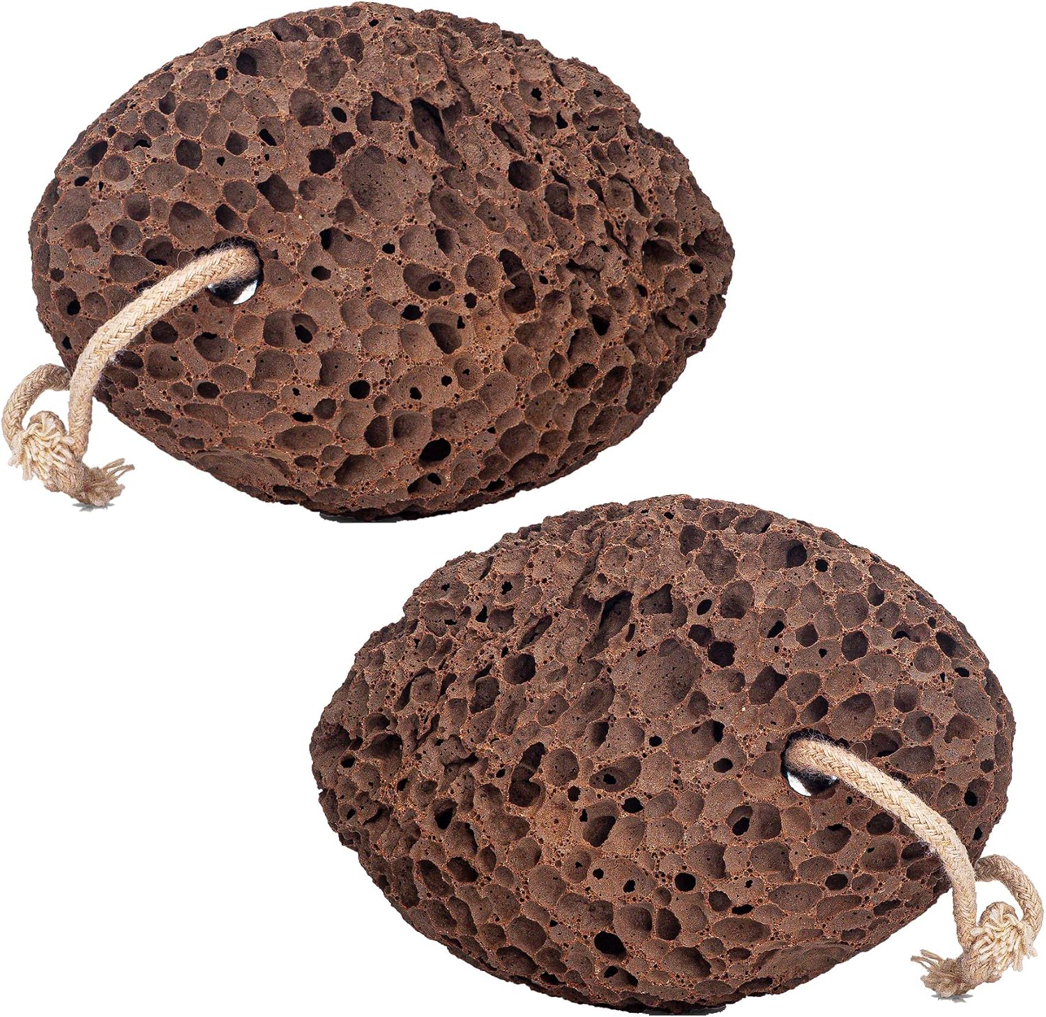 Detalle de Revitale Natural Volcanic Lava Pumice Foot Stone Pedicure Scrubber & Hard Skin Remover (2 Pack)