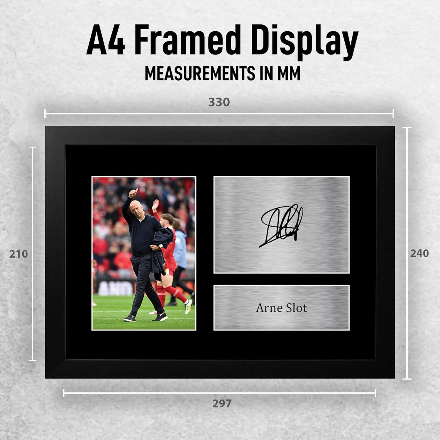 Thumbnail 1 de HWC Trading Arne Slot Liverpool Gifts A4 Framed Photo 📷