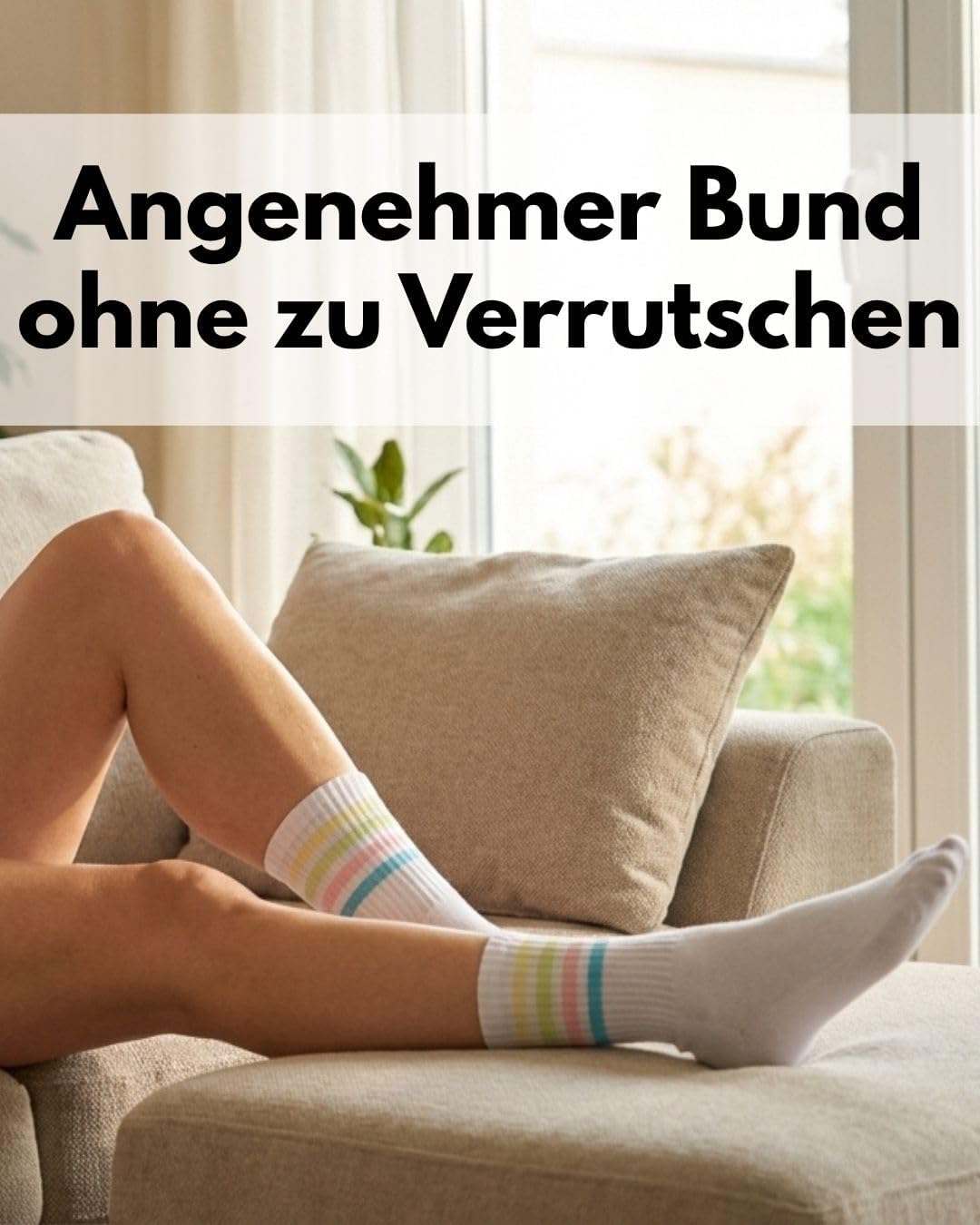 Detalle de sockenkauf24 Damen Tennissocken (6 Paar) – Sportsocken mit verstärkter Ferse & Fußspitze
