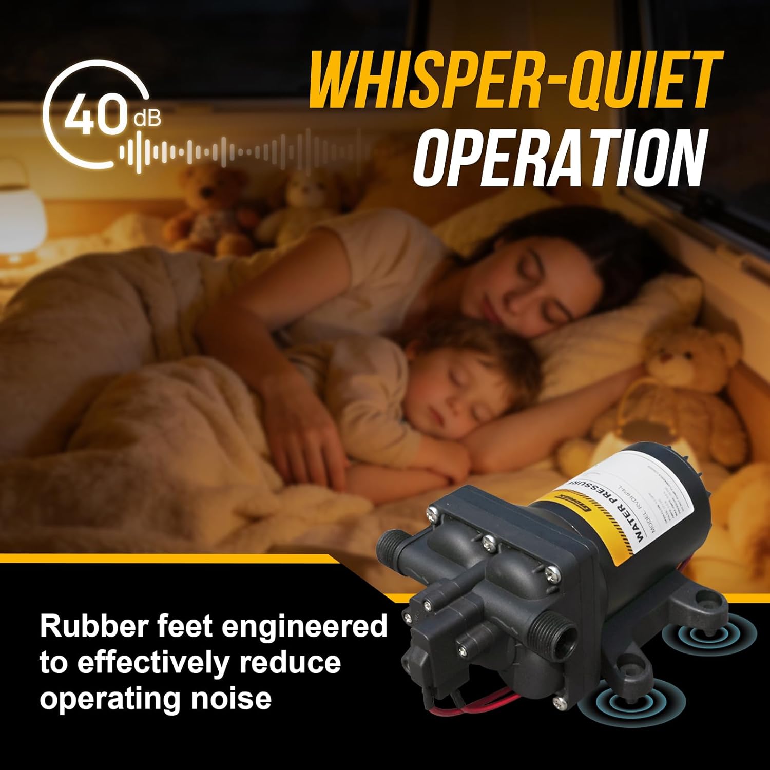 Thumbnail 5 de Gidrox 12V RV Water Pump — 5.0 GPM, 55 PSI Diaphragm Pump for RV, Boat, Marine, and More