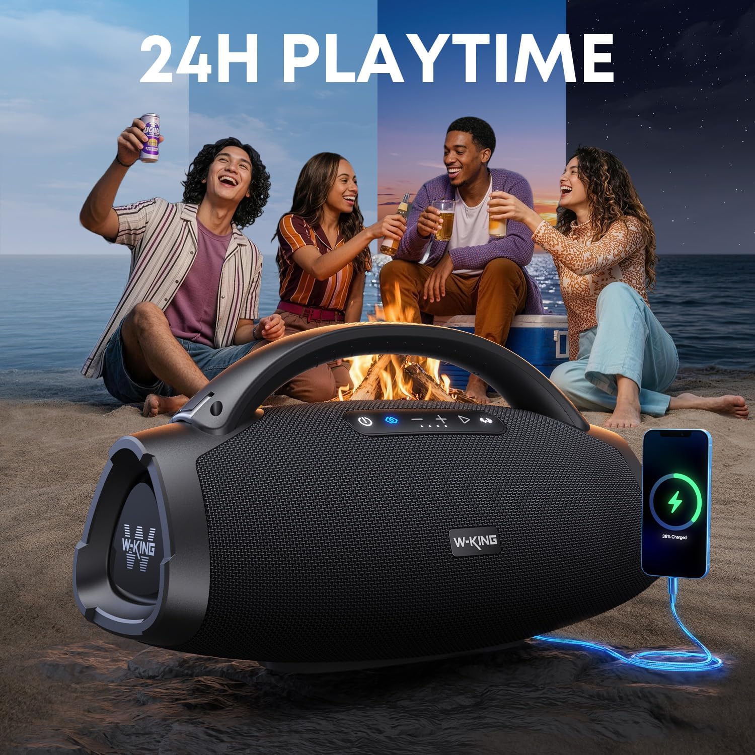 Thumbnail 4 de X20 330W Peak Loudest Boom Box: 7.5" Subwoofer, 2.1Ch, IPX7 Waterproof Outdoor Speaker