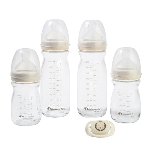 Detalle de Bebeconfort Physio Air Care, biberons verre anti colique 0+ mois, 4 pièces ⚙
