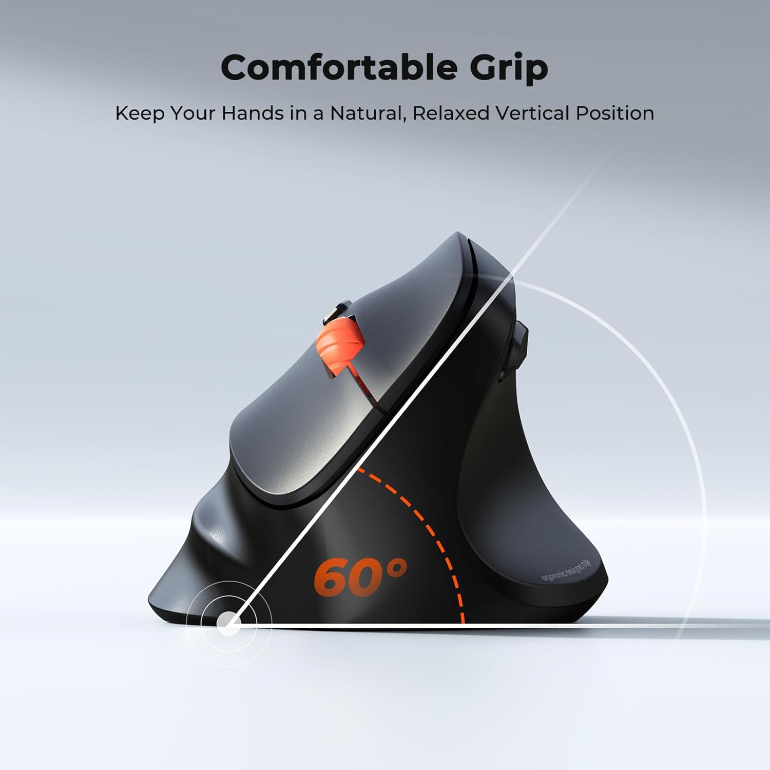 Detalle de MEETION ergonomische vertikale Bluetooth-Maus mit Dual-Mode (2,4 GHz & Bluetooth 5.3) und 3-Geräte-Kopplung