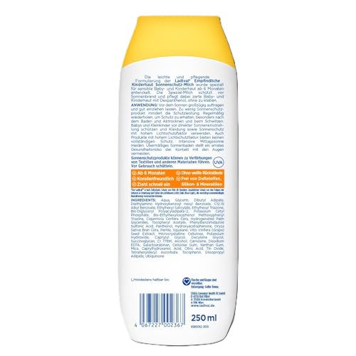 Thumbnail 1 de Ladival Empfindliche Kinderhaut Sonnencreme LSF50 – Sanfter UVA/UVB-Schutz für Babys und Kinder (250 ml)
