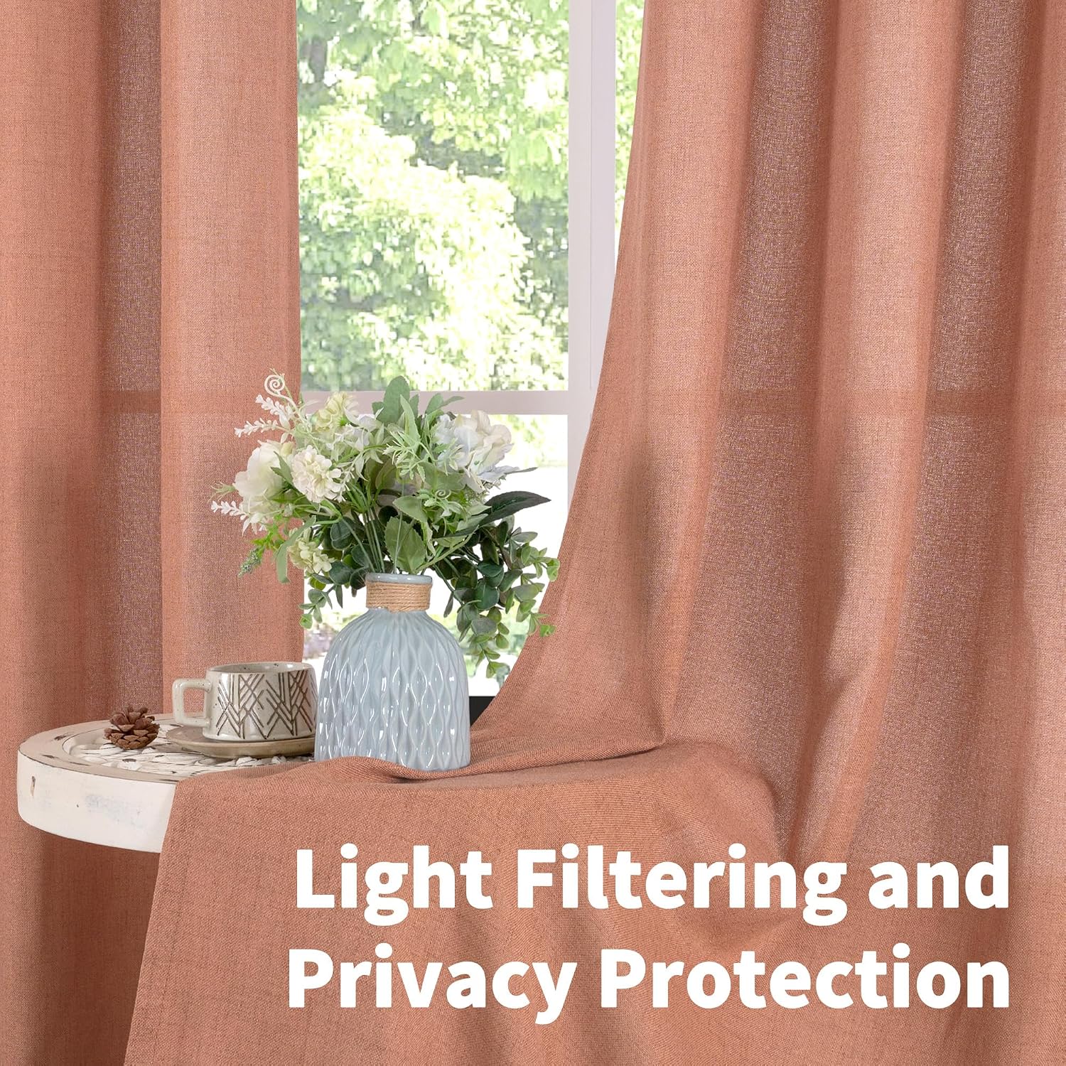 Detalle de YoungsTex Curtains, 63-Inch Length