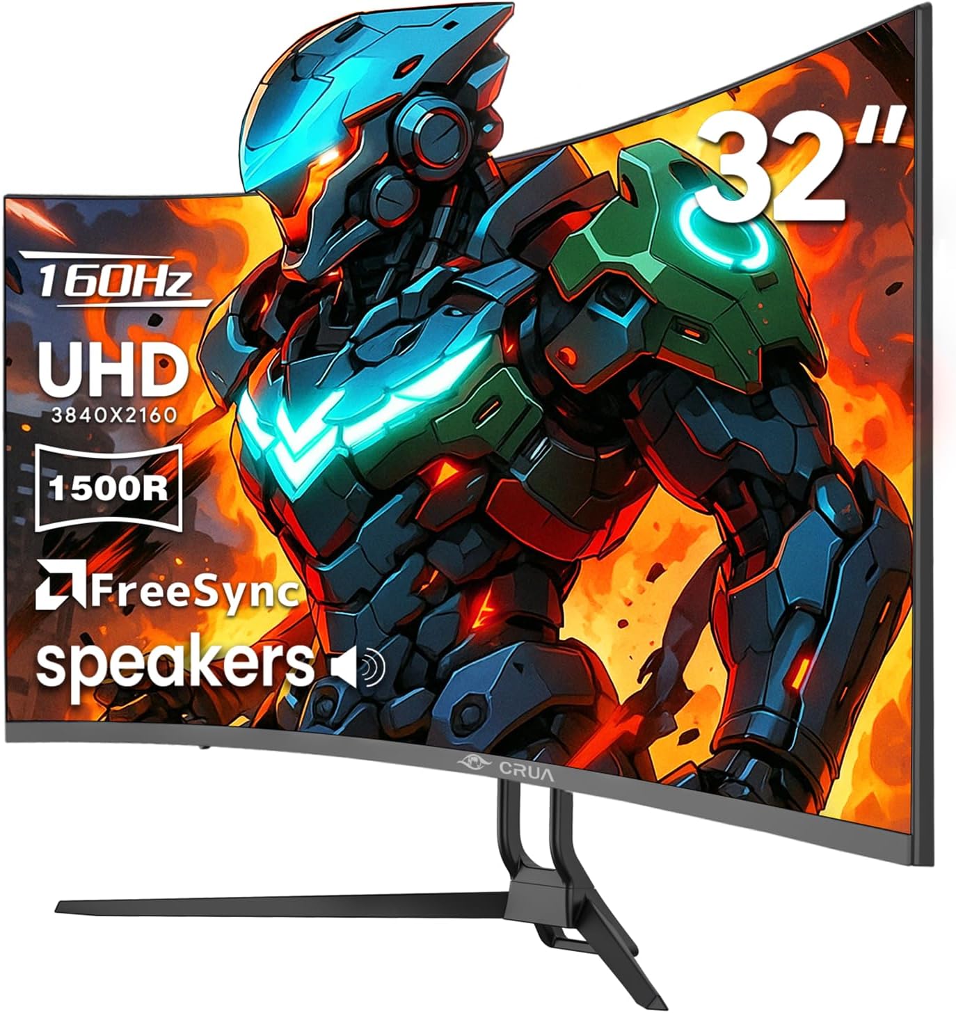 Detalle de CRUA 32" Curved Gaming Monitor