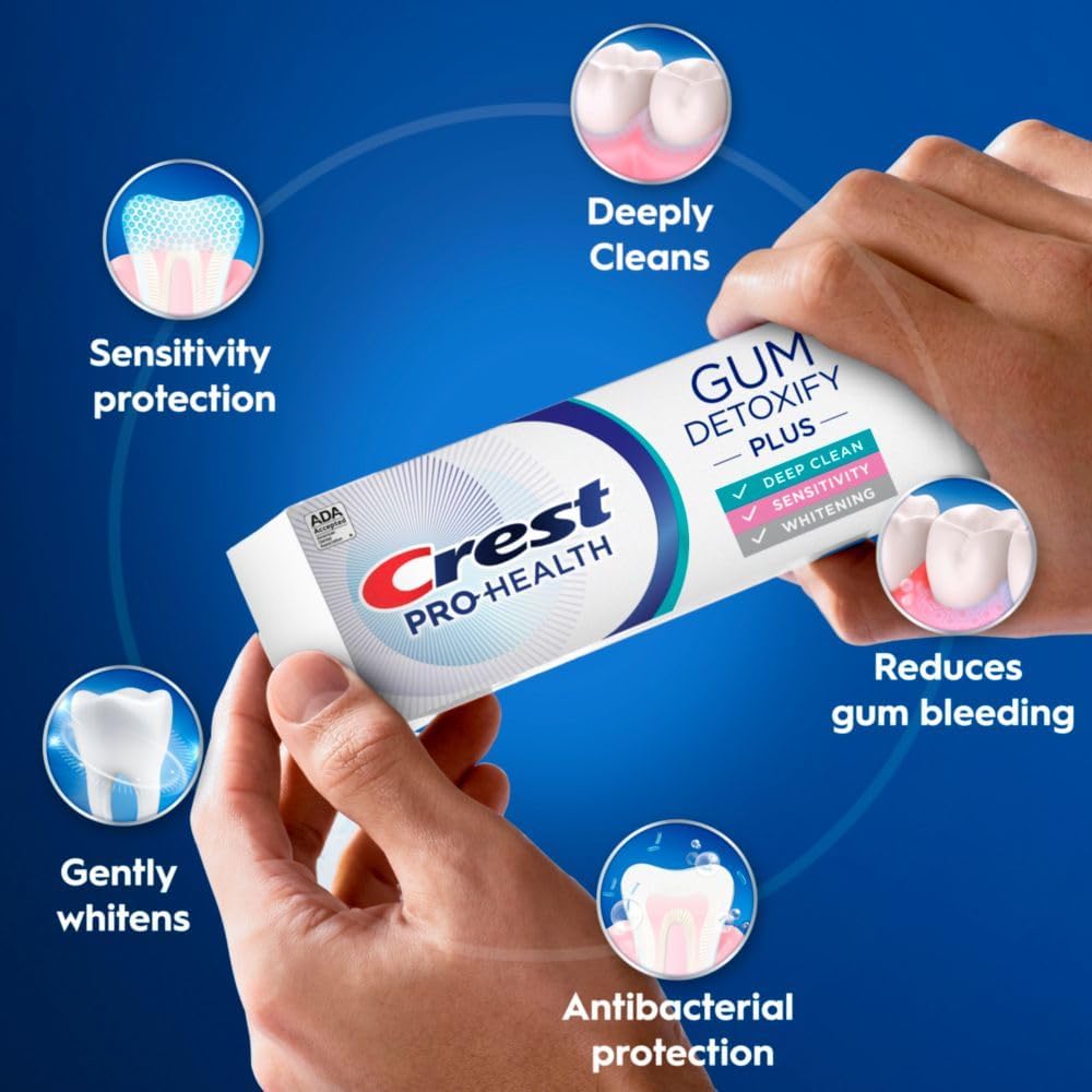 Thumbnail 1 de Crest Pro-Health Detoxify Plus Toothpaste, 4.5 oz, 3-pack ⚕