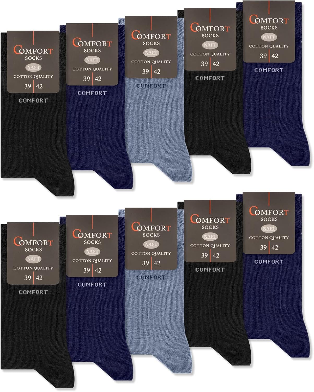 Detalle de 10 Paar Comfort Socken ohne Gummi 👣