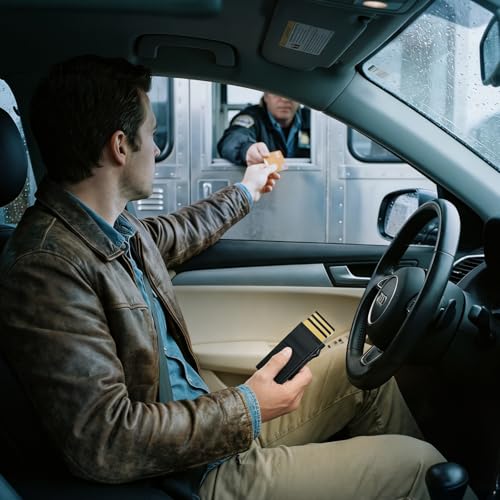Thumbnail 7 de YESIIW Porte Carte Homme en Aluminium avec Pop-Up et Blocage RFID – Noir Européenne