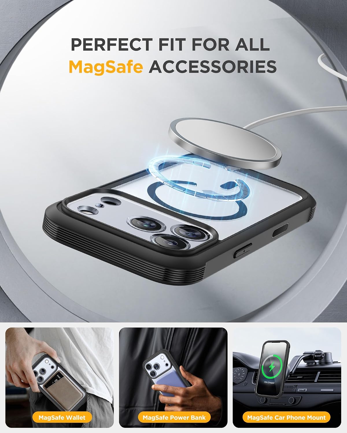 Thumbnail 4 de Miracase Magnetic Case for iPhone 17 Pro Max 6.9"