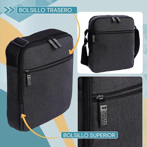 Detalle de Coronel Tapioca Bandolera hombre negra