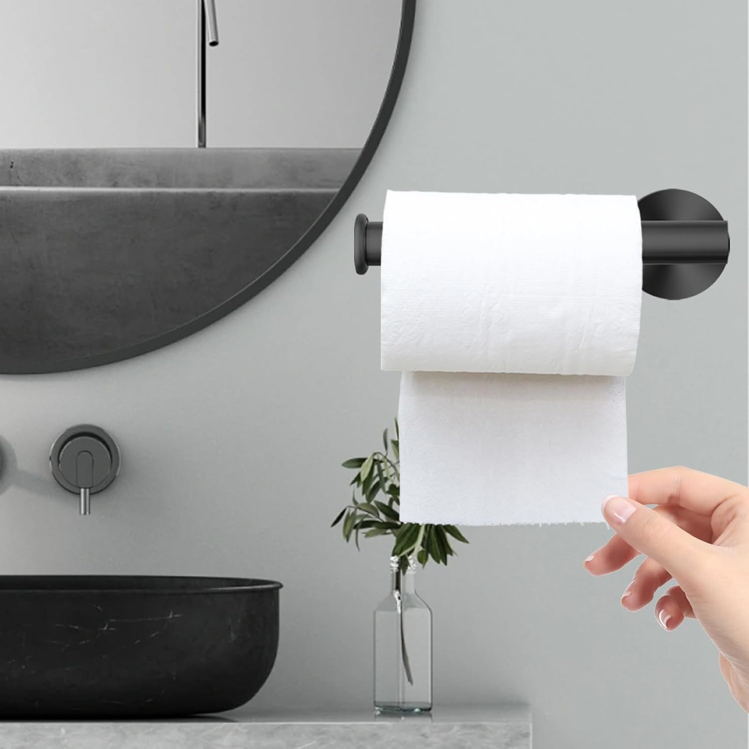 Thumbnail 6 de Toilettenpapierhalter aus Edelstahl, rostfrei – 2er Set, Wandmontage, flexibel links/rechts/vertikal