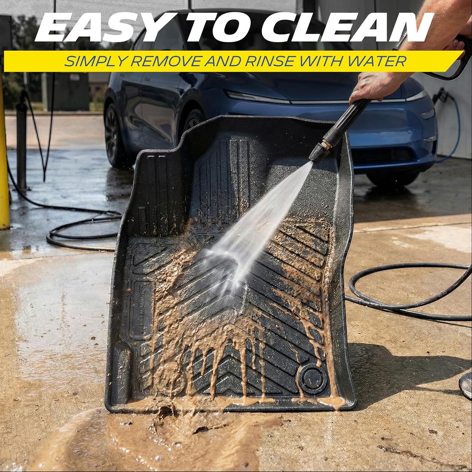 Thumbnail 6 de Michelin All-Weather Vehicle Mats for 2020-2025 Kia Telluride (7/8-Seat) Premier, Custom Fit TPE Liners