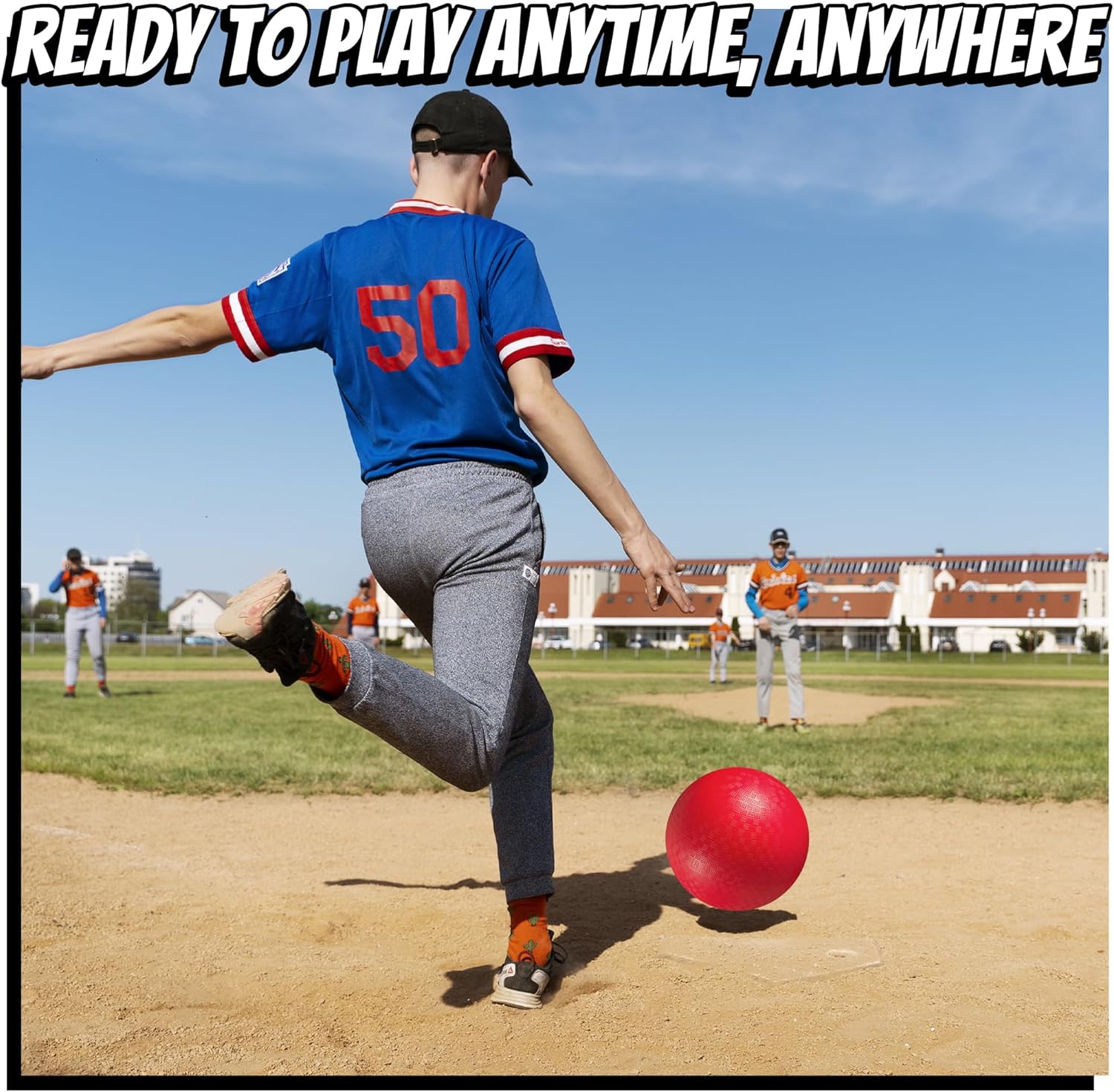 Thumbnail 6 de 10 Inch Kickball Pack of 6 Playground Balls 📎