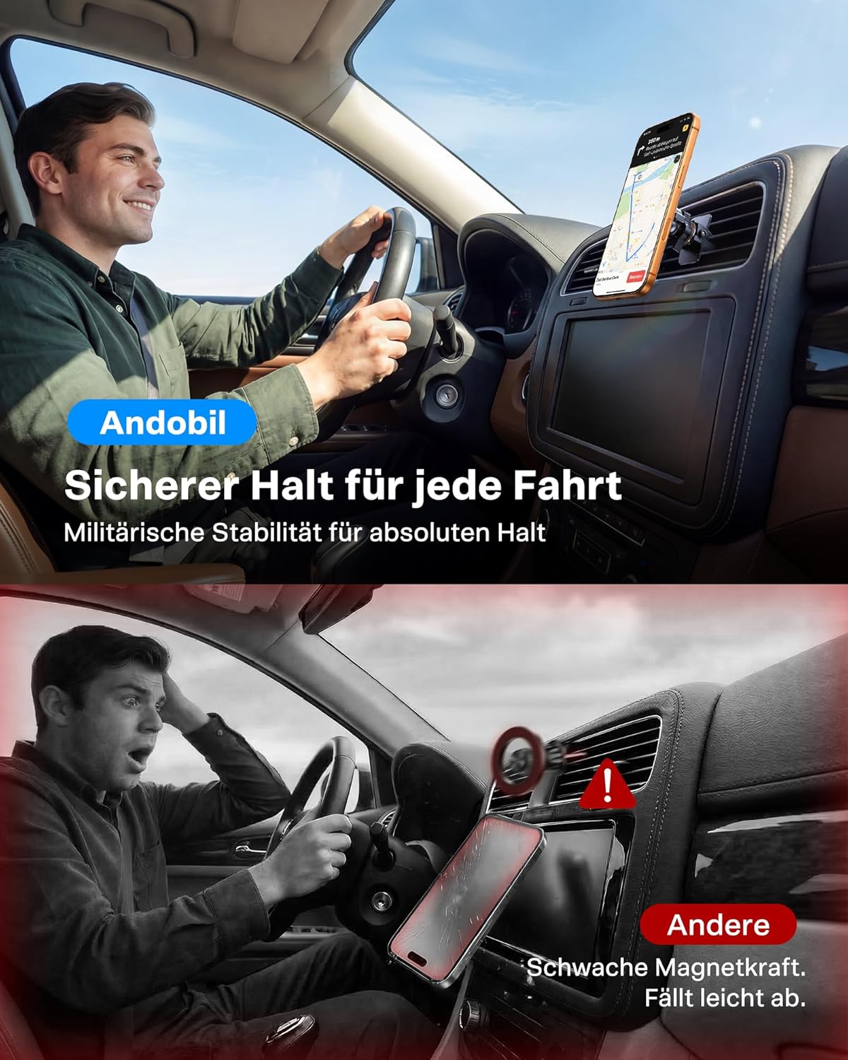 Detalle 1 de andobil Magnet Handyhalterung Auto mit 360°