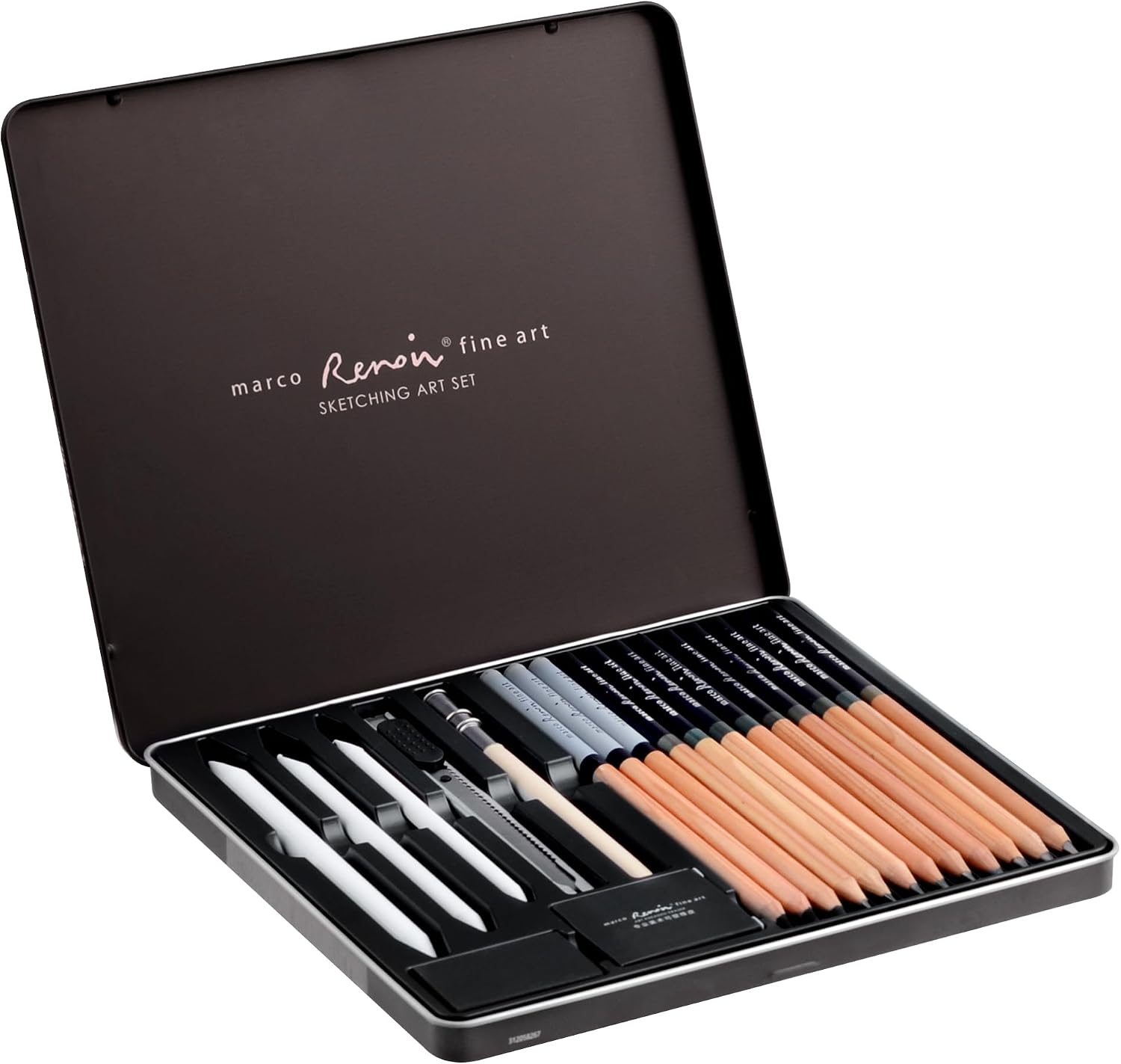 Thumbnail 6 de MARCO Skizzen Zeichen Bleistift Set 22 Stück