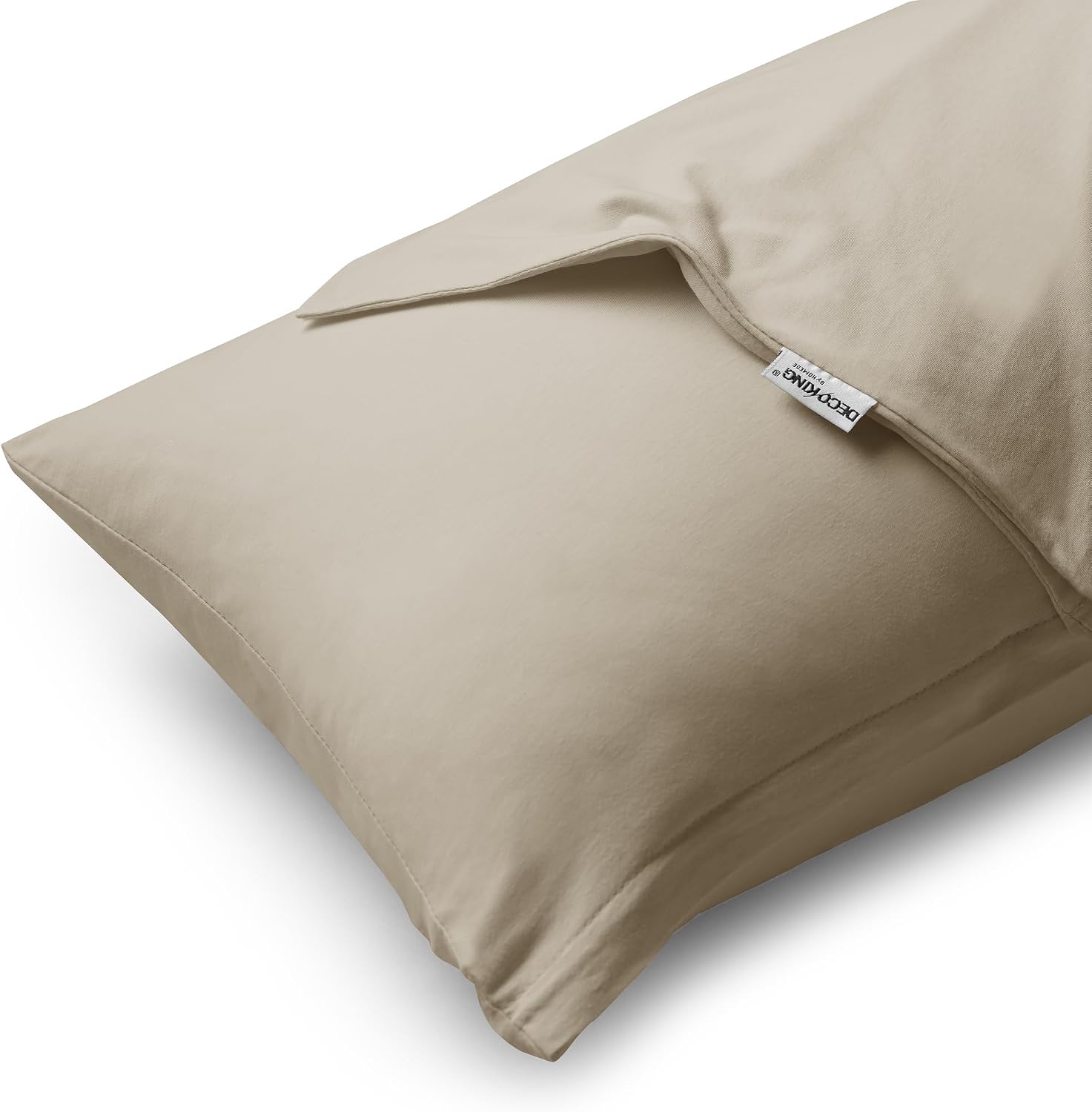 Detalle de DecoKing Kissenbezug 80×80 cm Jersey, 100% Baumwolle