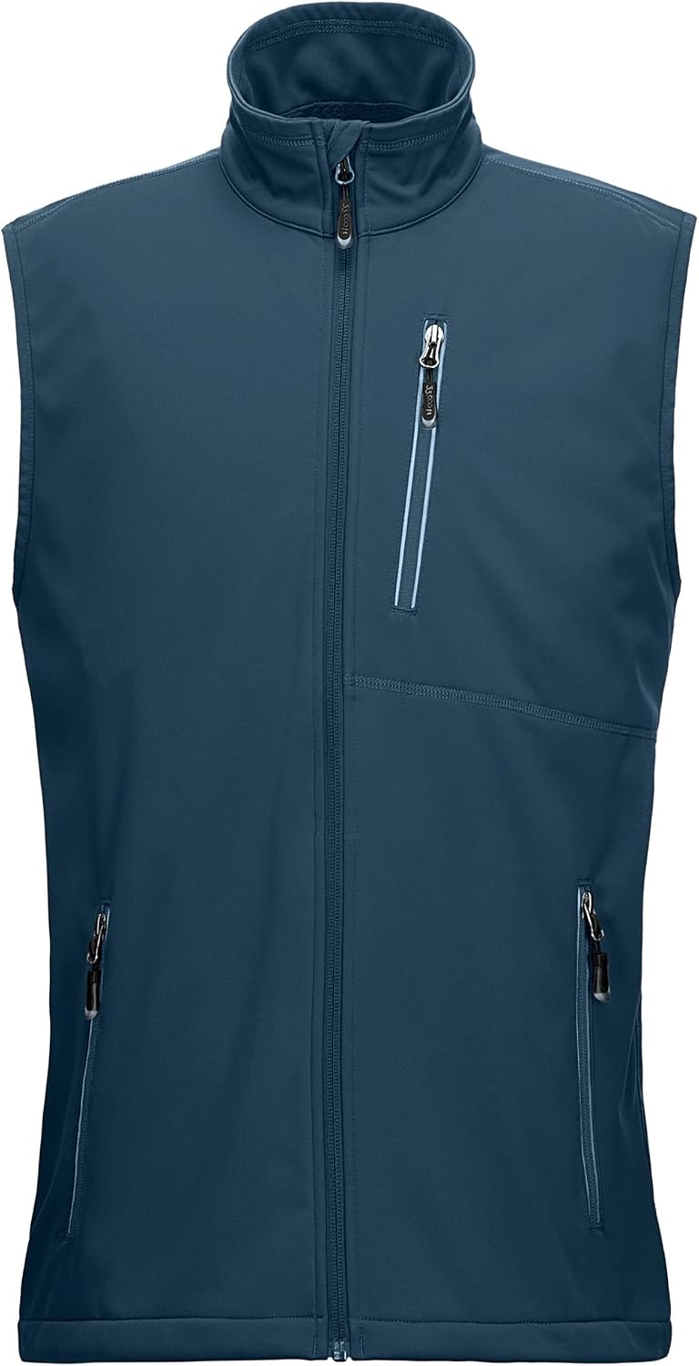 Detalle de 33,000ft Leichte Softshell-Weste für Herren – Wasserdicht, winddicht, atmungsaktiv