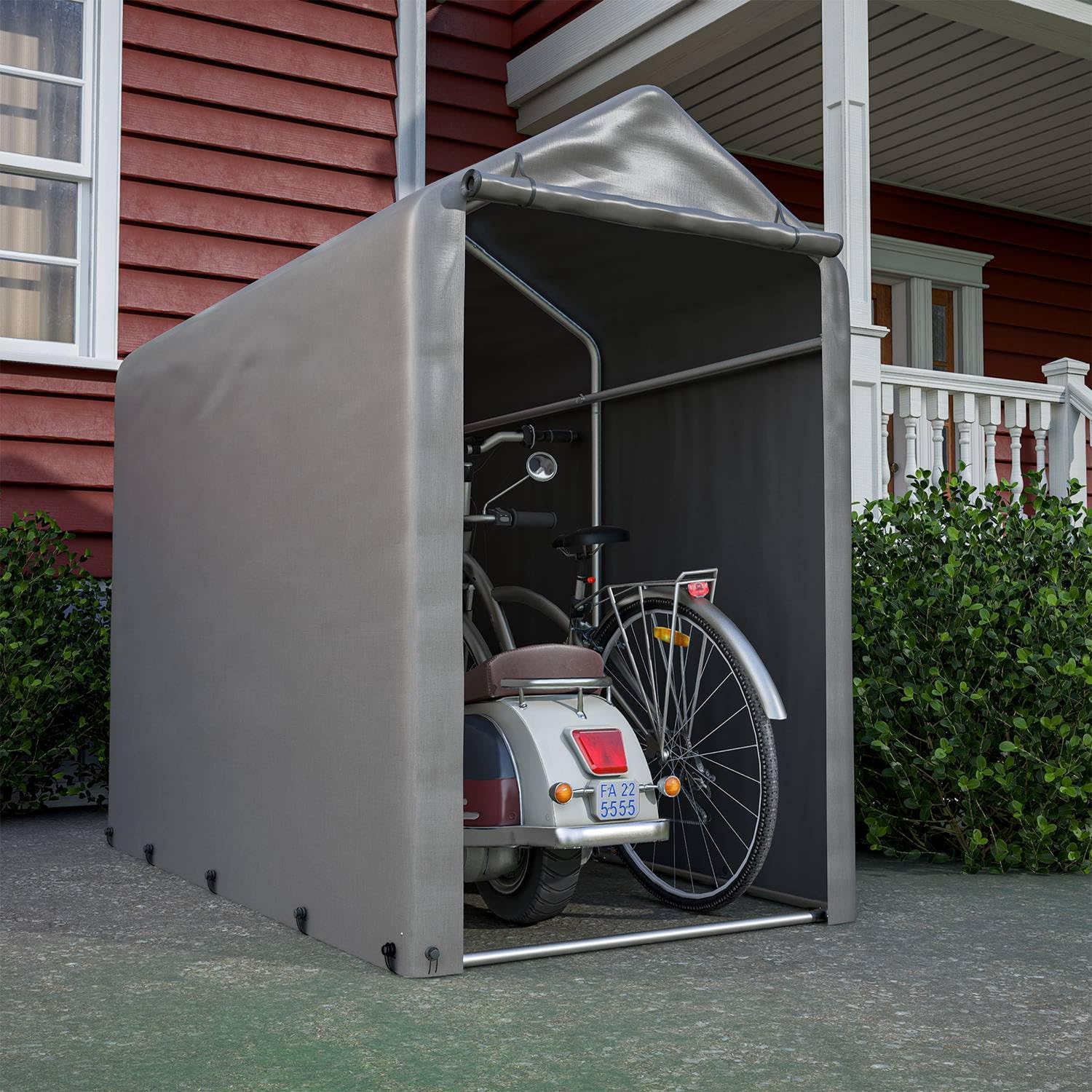 Detalle de Birchtree 1.8m x 1m Garden Bike Shelter