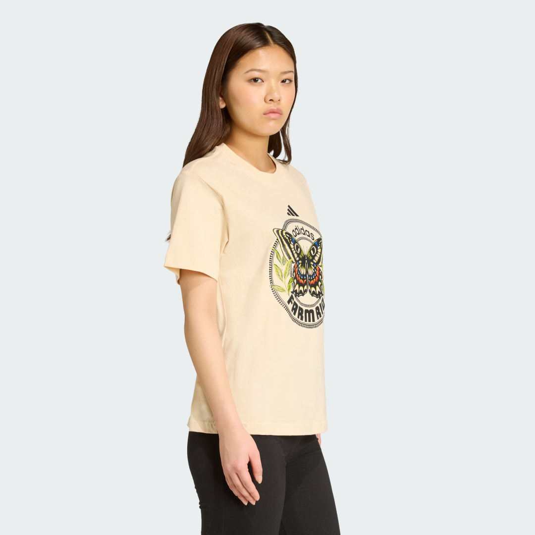 Thumbnail 2 de Camiseta estampada adidas X FARM (beige)