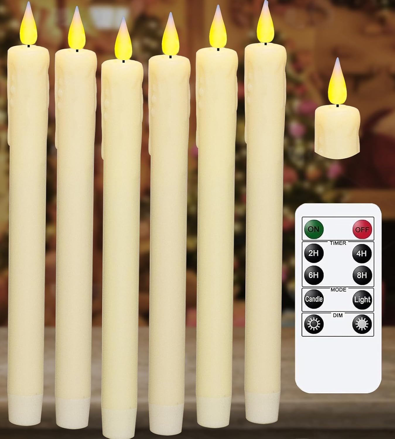 Detalle de KSWING LED Taper Candles 9.6" ⚡