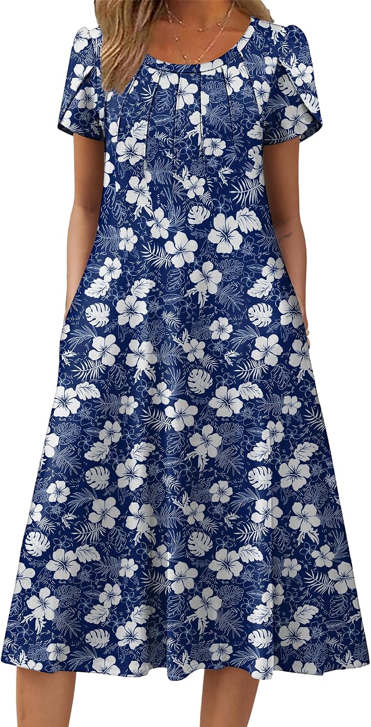 Thumbnail 6 de Zeagoo Robe d'été élégante pour femme – robe midi bohème à poches