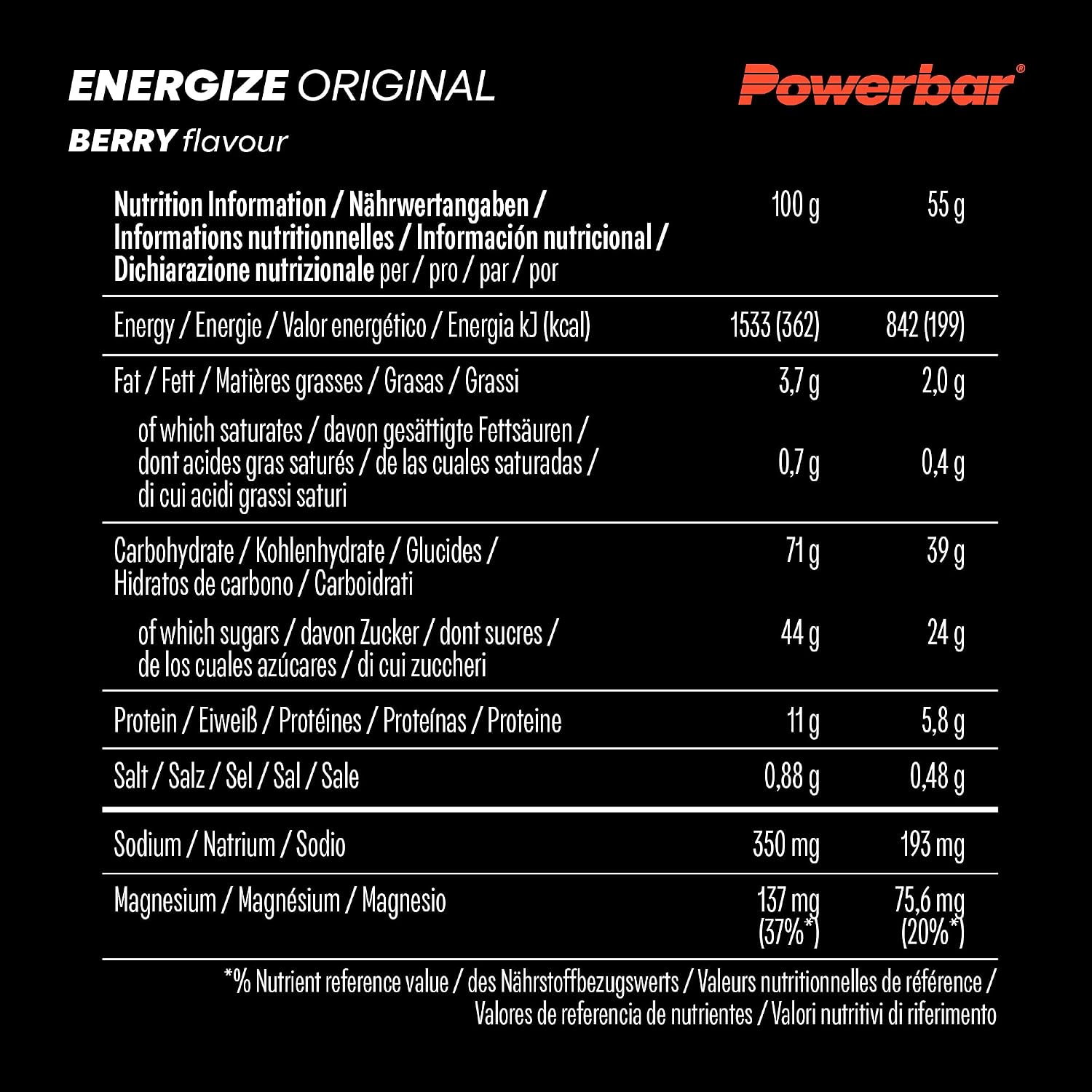 Thumbnail 5 de PowerBar Energize Original Berry 55 g