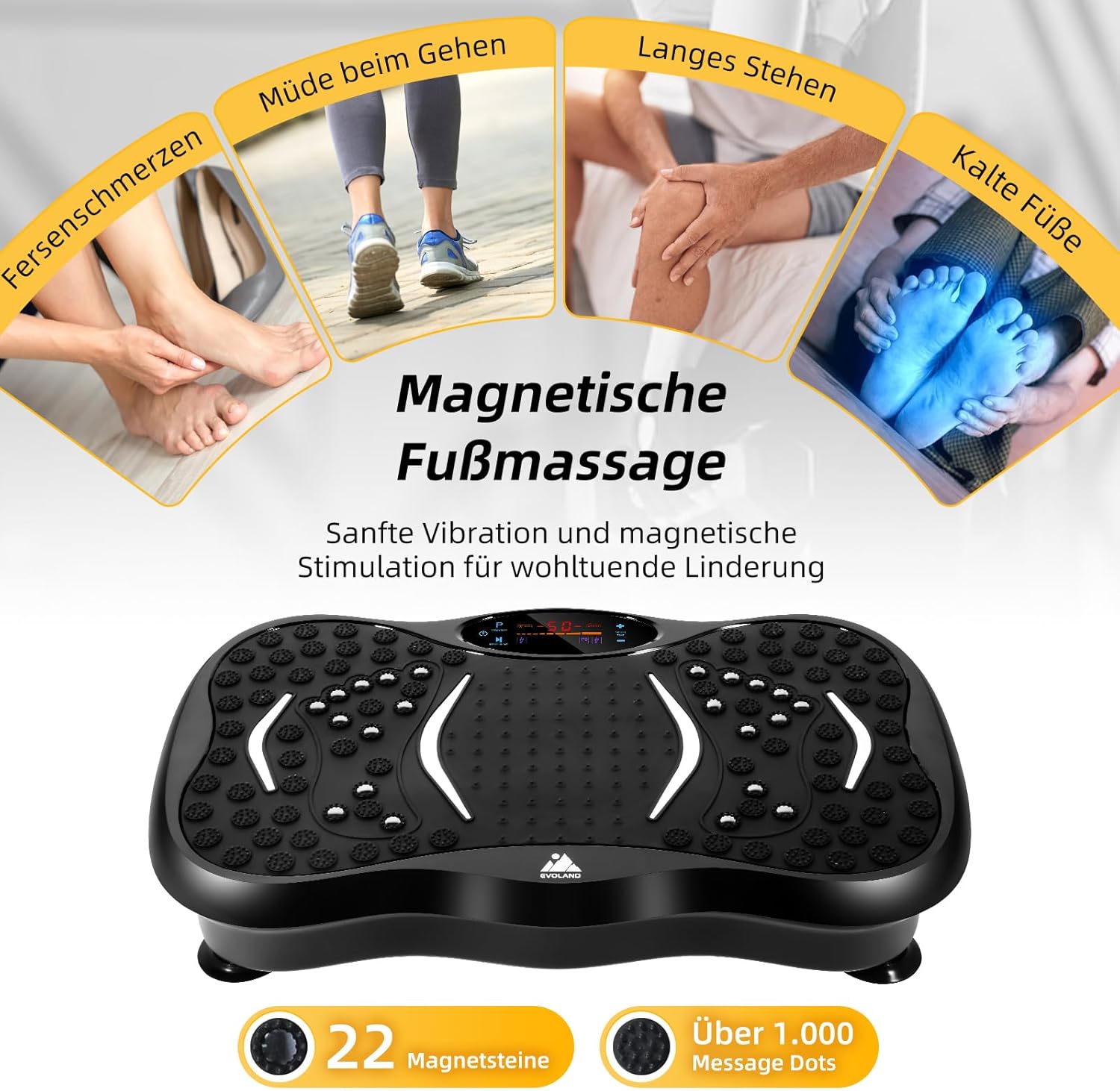 Thumbnail 5 de EVOLAND Vibrationsplatte 99 Stufen