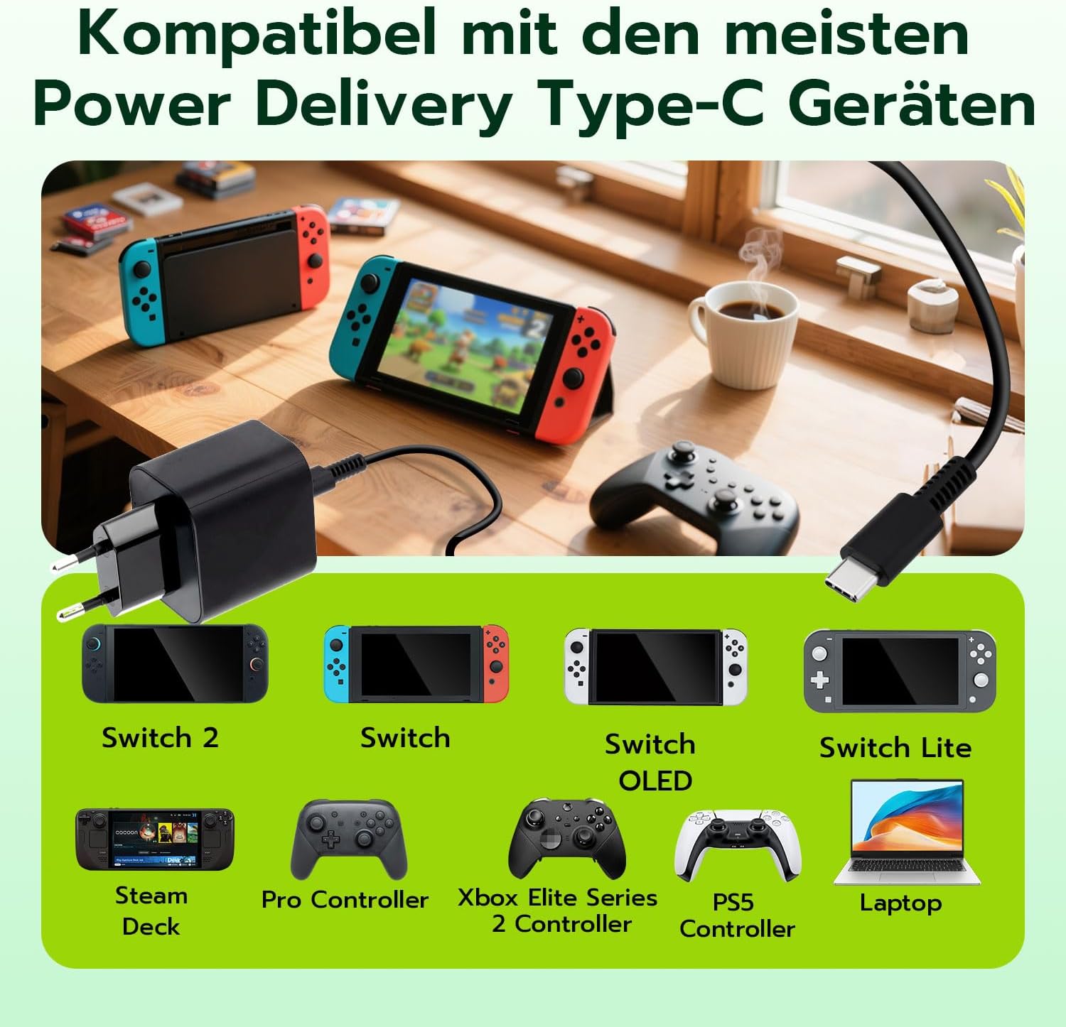 Detalle 2 de Tolesum 60 W Netzteil für USB-C Geräte