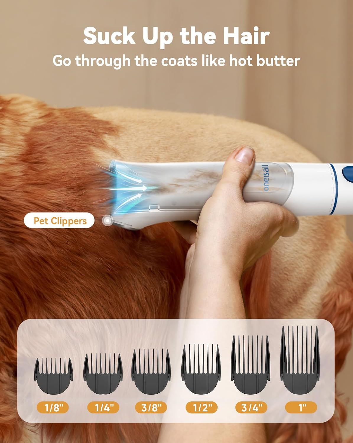 Thumbnail 4 de Oneisall Dog Grooming Vacuum Kit