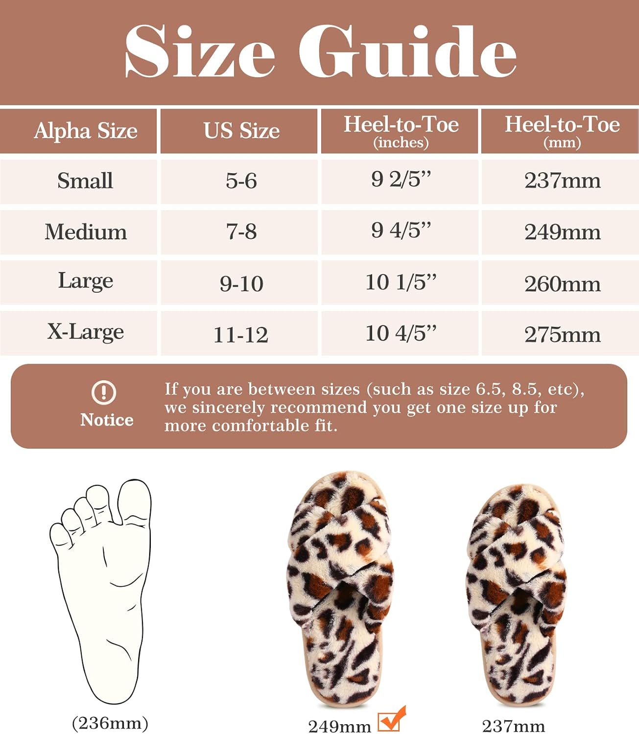 Thumbnail 6 de Ankis Memory Foam Fluffy Slppers for Women – Open Toe Cross Band Slippers with Faux Fur