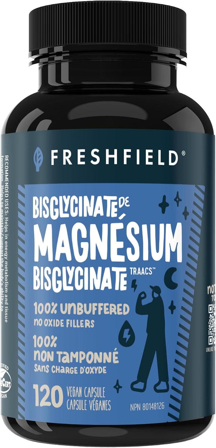 Detalle de Freshfield magnesium glycinate supplement, 121 mg