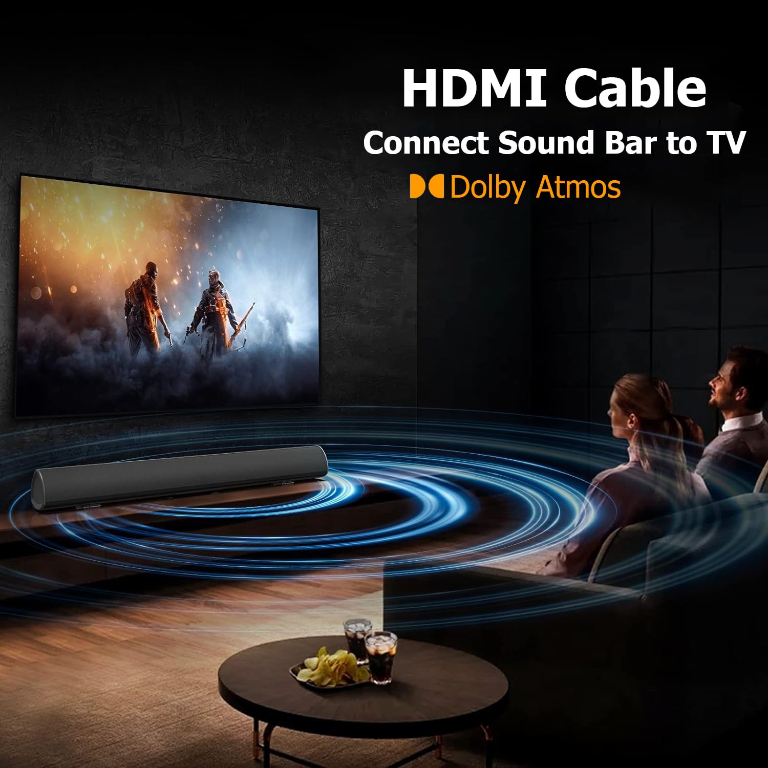 Detalle de HDMI Cable 6 FT 10-Pack: 4K HDMI 2.0 Shielded Cables for Gaming, TV, and PC