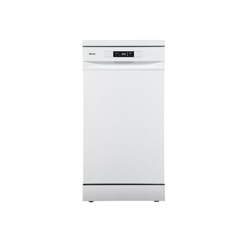 Detalle 2 de Lavavajillas Hisense HS522E10W 9 Servicios Slim 45 cm — Inicio Diferido y Lavado Rápido 30