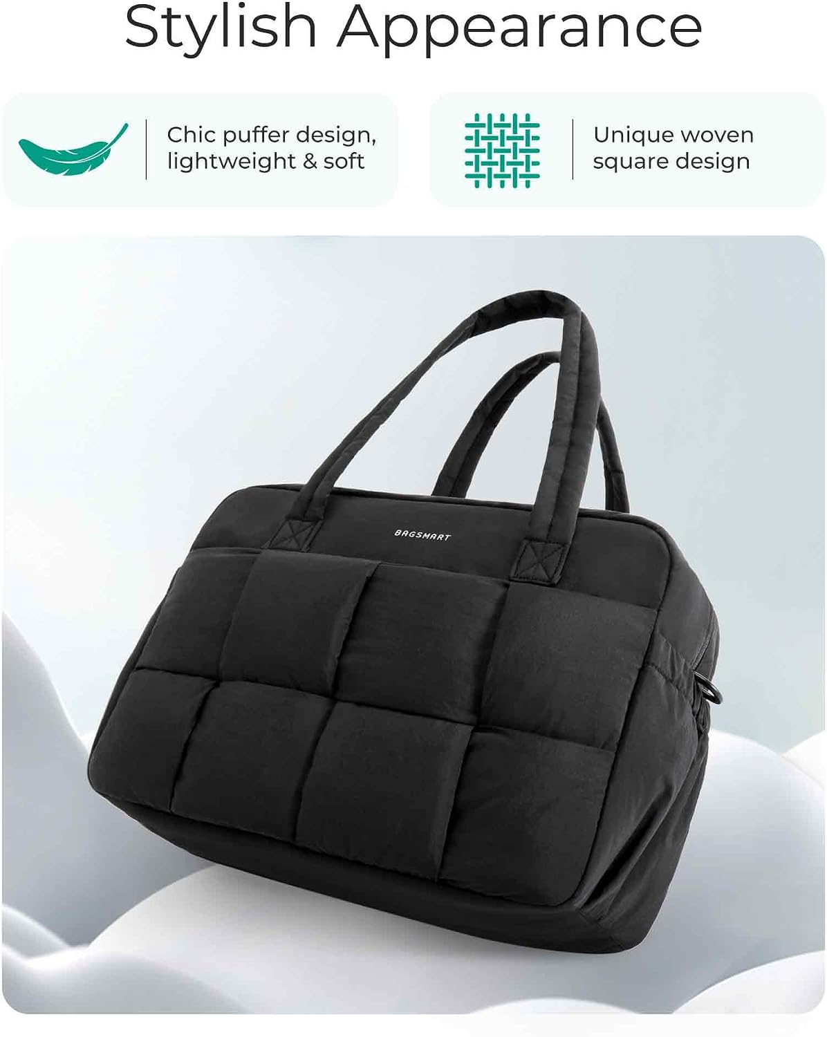 Thumbnail 5 de BAGSMART 24L travel bag for overnight trips with wet pocket and laptop compartment