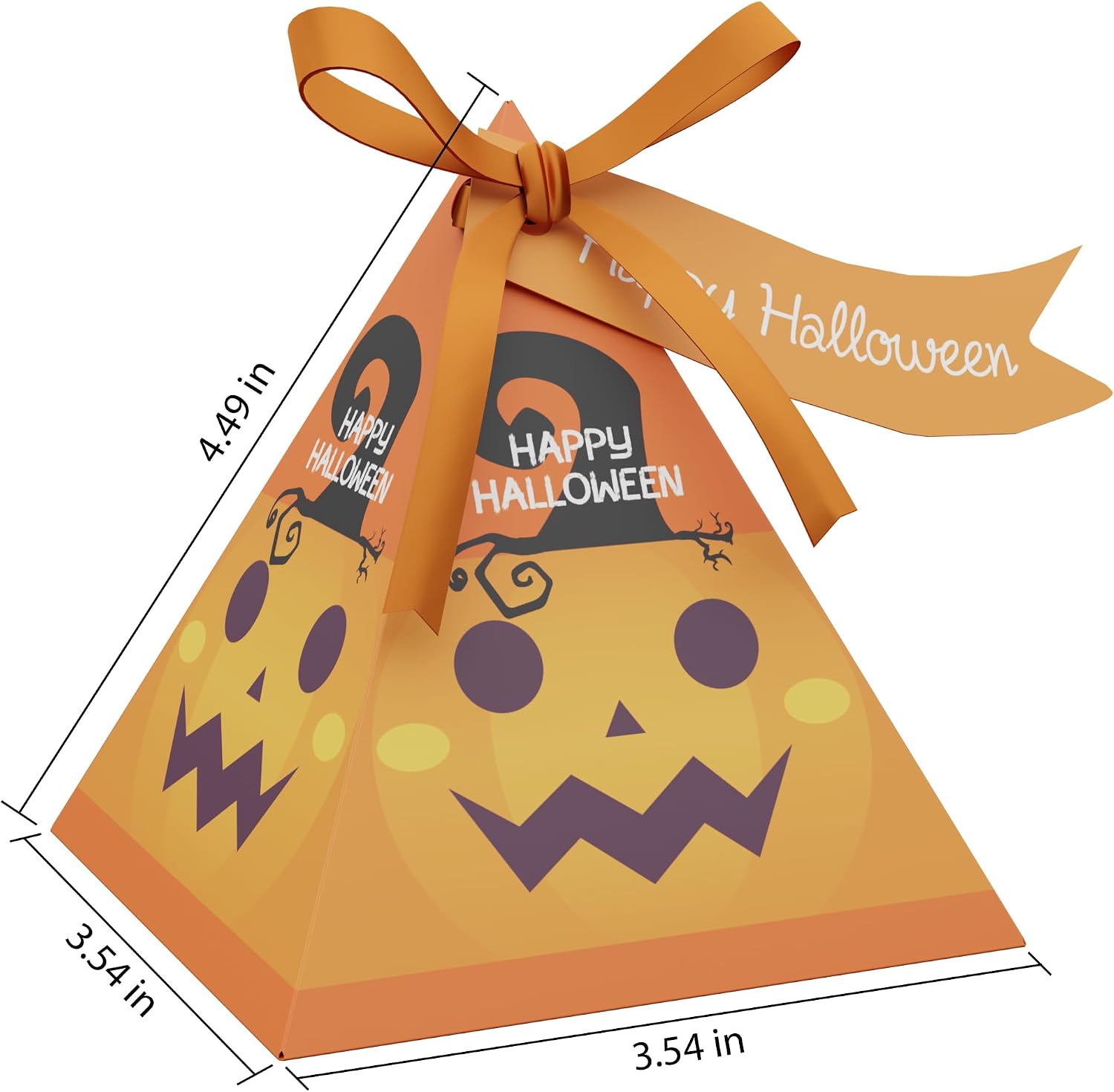 Detalle de Halloween Treat Boxes, 3.5-Inch Pyramid Set