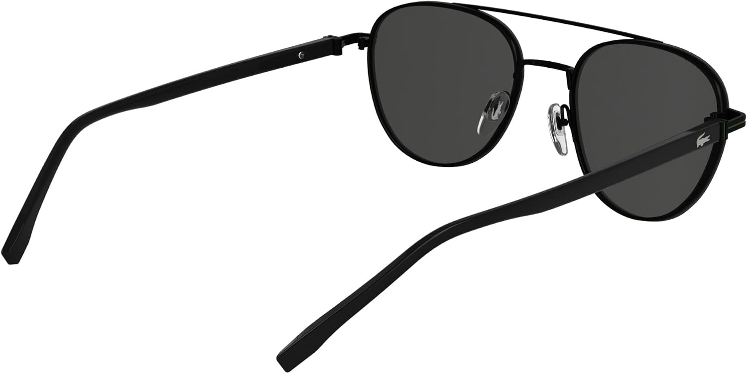 Detalle 2 de Lunettes de soleil homme Lacoste Homme : monture métallique arrondie et branches en acétate